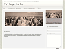 Tablet Screenshot of amipropertiesinc.com